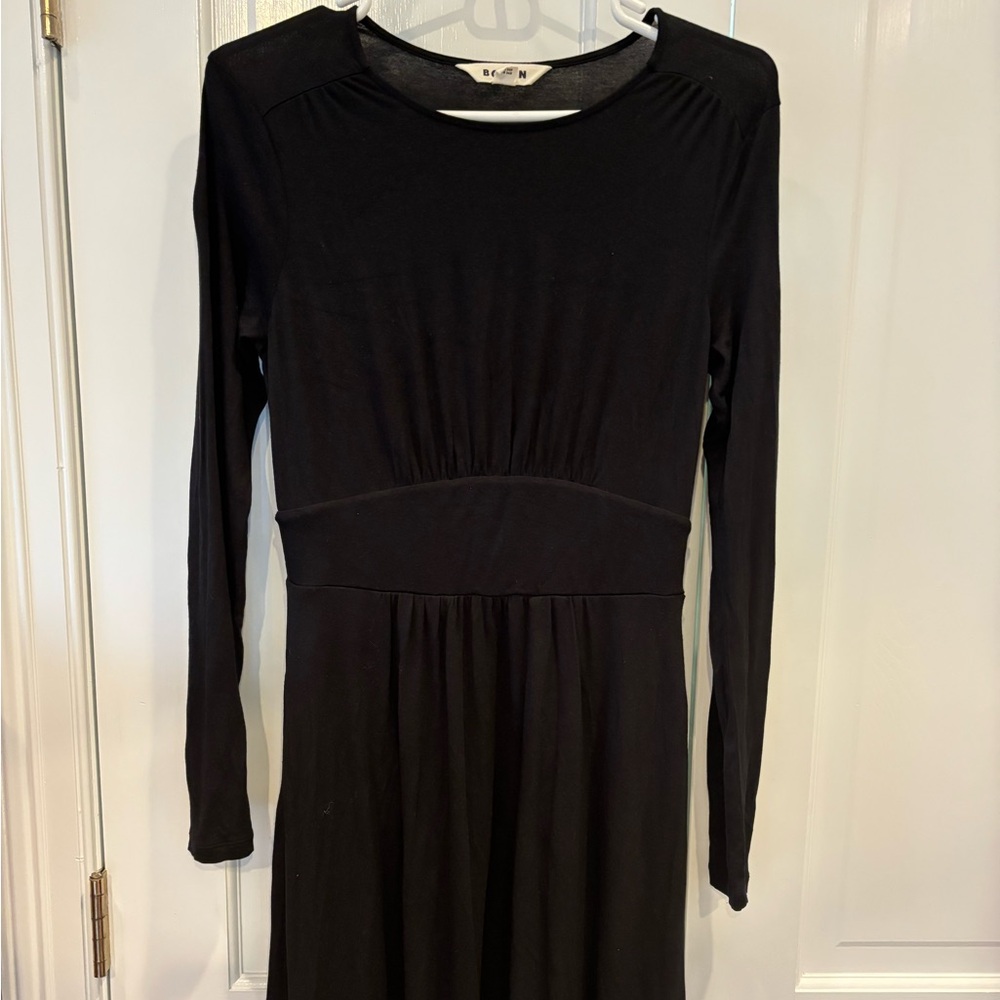 Borden Black Jersey Dress / Size 2 (Small)